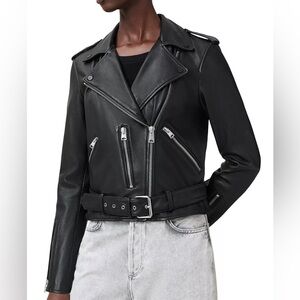 NWOT All Saints Balfern Leather Jacket